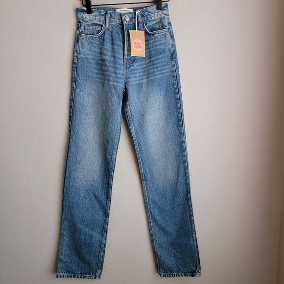 Reformation Cynthia High Rise Straight Jeans in Colorado size 24 NWT - Picture 7 of 13